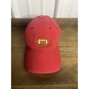Harding Lane Kids Red Needlepoint Football Hat